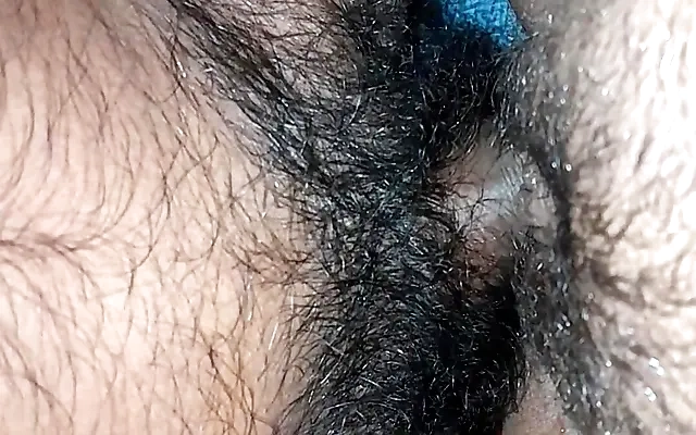 Stepbrother thigh fucks his step sister while they are home alone and cums all over her thighs