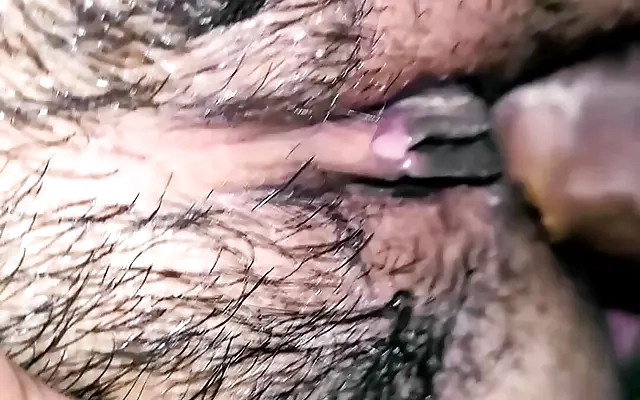 Indian Naughty Step Mom with Big Boobs and Hairy Pussy Taking a Shower