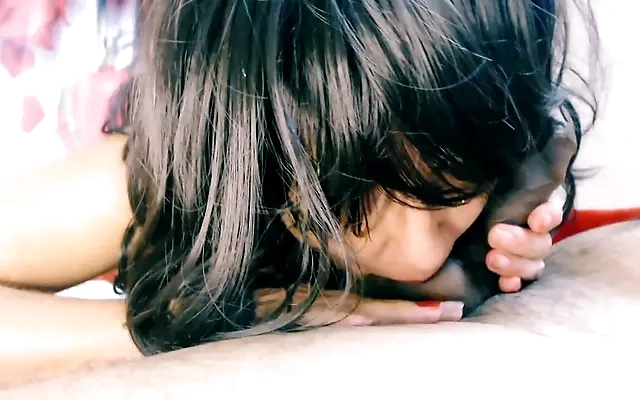 Asian Squirting and Cumfart Anal Quickie