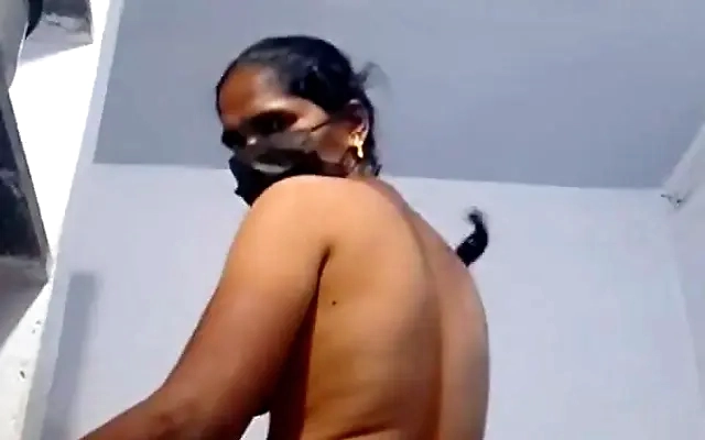 Tantrik mata fingering in toilet and her stepson drilled her pusssy to satisfied her